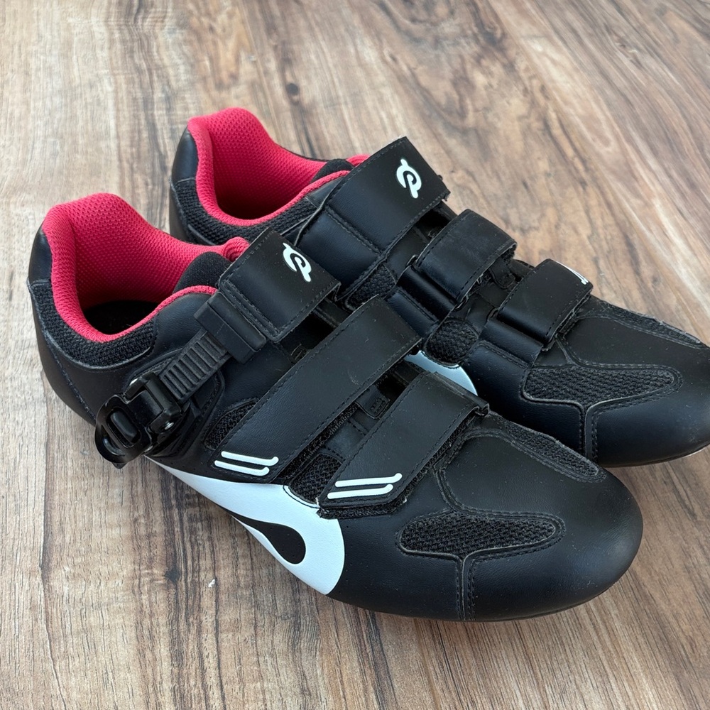Peloton Black and White Cycling Shoes